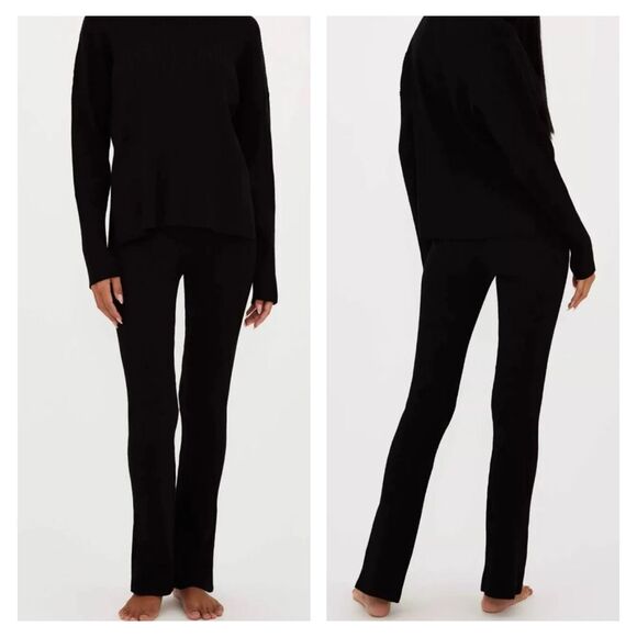 NWT Beach Riot Tory Ribbed Knit Flare Pant L - Picture 1 of 11